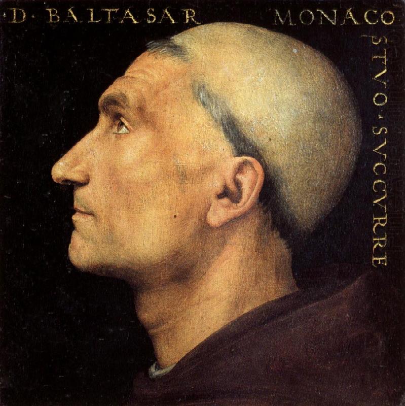 PERUGINO, Pietro Portrait of Baldassare Vallombrosano china oil painting image